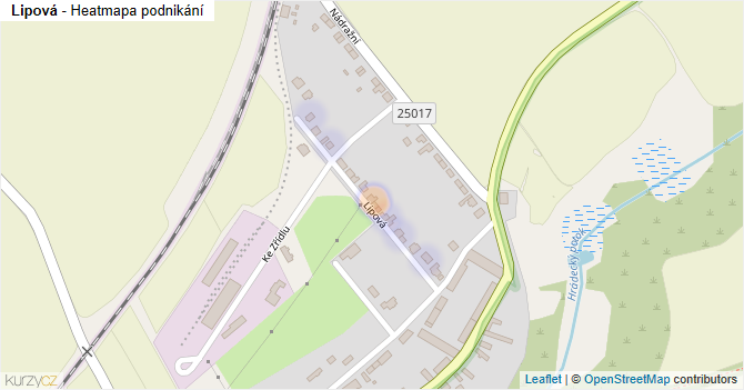 Lipová - mapa podnikání