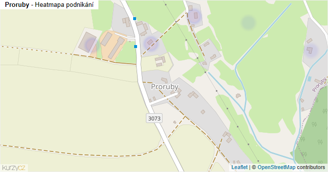 Proruby - mapa podnikání