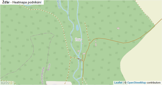Žďár - mapa podnikání