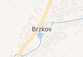 Brzkov v obci Brzkov - mapa části obce