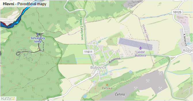 Hlavní - záplavové mapy stoleté vody