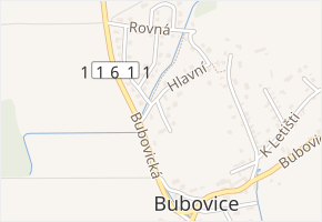 Ke Kapli v obci Bubovice - mapa ulice