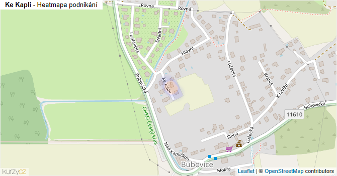 Ke Kapli - mapa podnikání