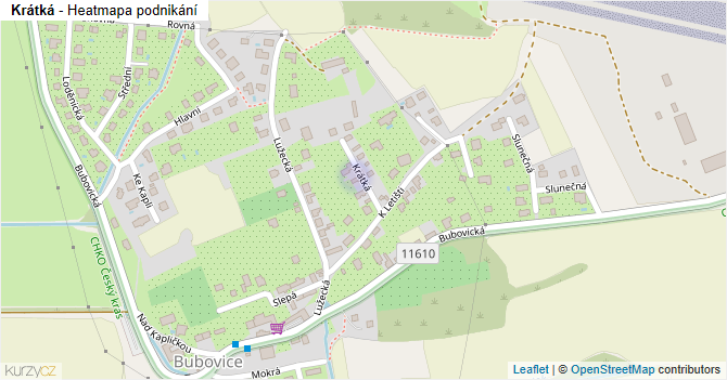 Krátká - mapa podnikání