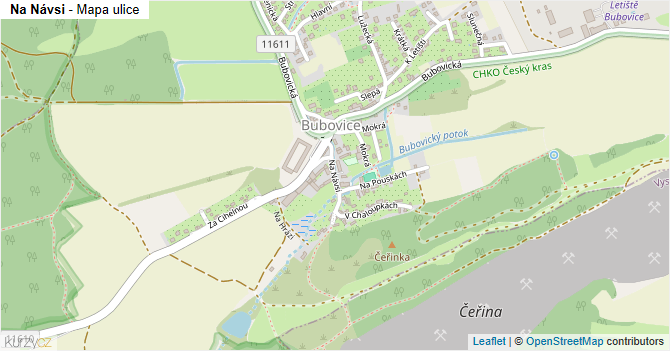 Na Návsi - mapa ulice