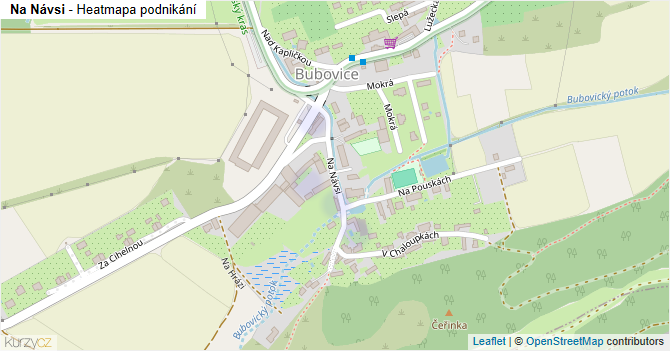 Na Návsi - mapa podnikání