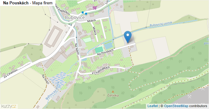 Na Pouskách - mapa firem
