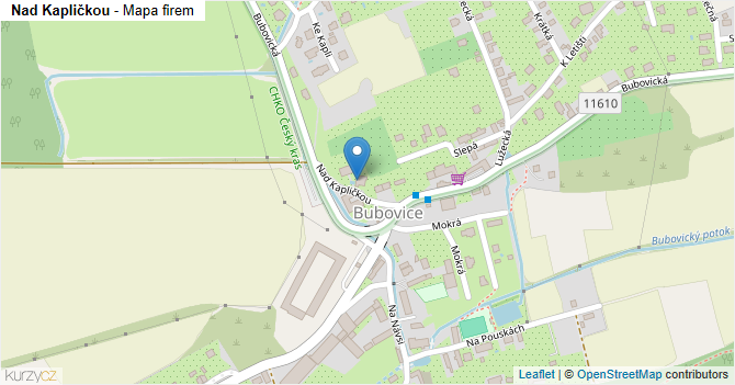 Nad Kapličkou - mapa firem