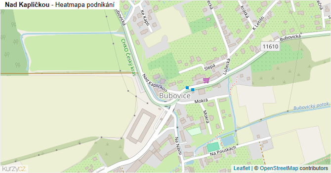 Nad Kapličkou - mapa podnikání