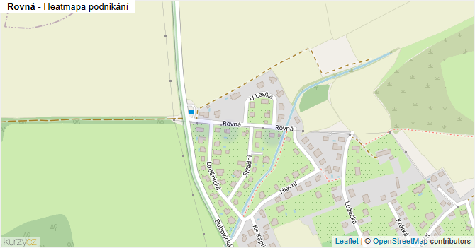 Rovná - mapa podnikání