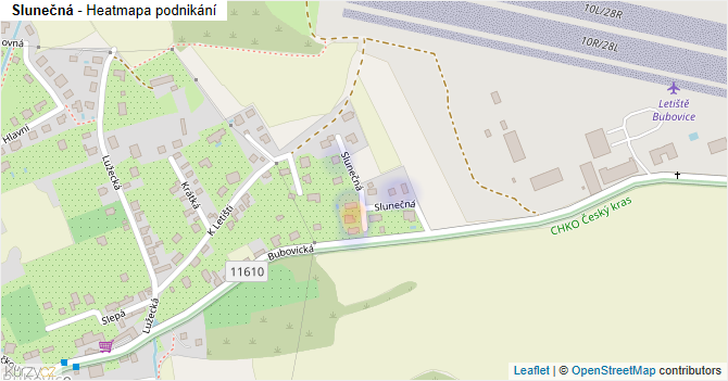 Slunečná - mapa podnikání