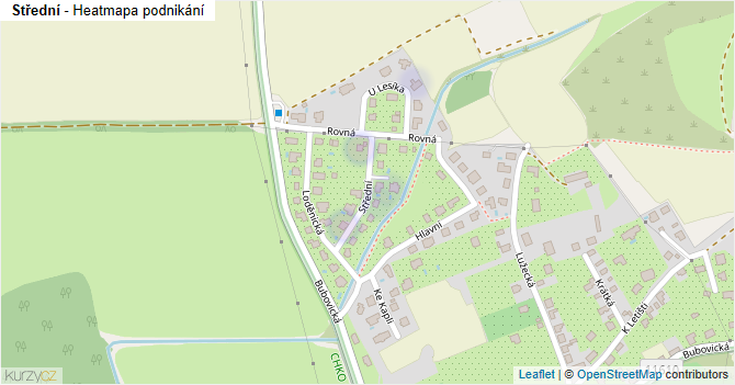 Střední - mapa podnikání
