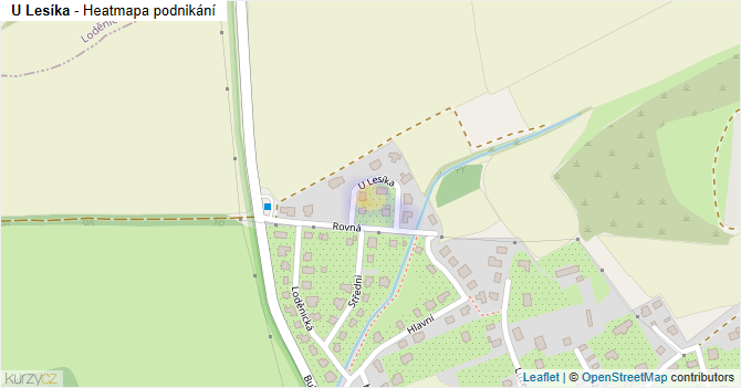 U Lesíka - mapa podnikání