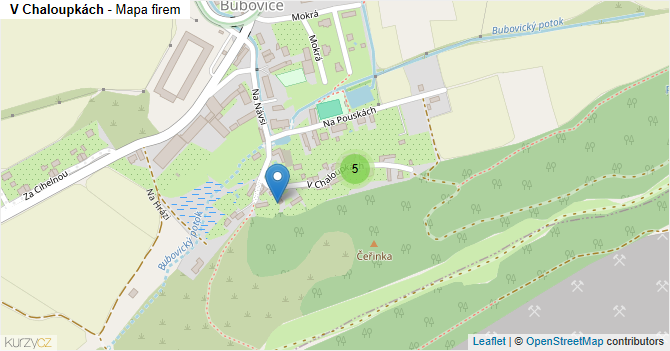 V Chaloupkách - mapa firem