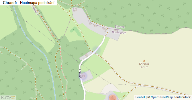 Chrastě - mapa podnikání