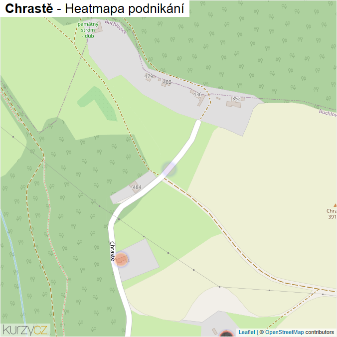 Mapa Chrastě - Firmy v ulici.