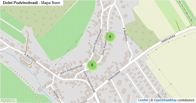 Dolní Podvinohradí - mapa firem