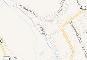 Helštýn v obci Buchlovice - mapa ulice