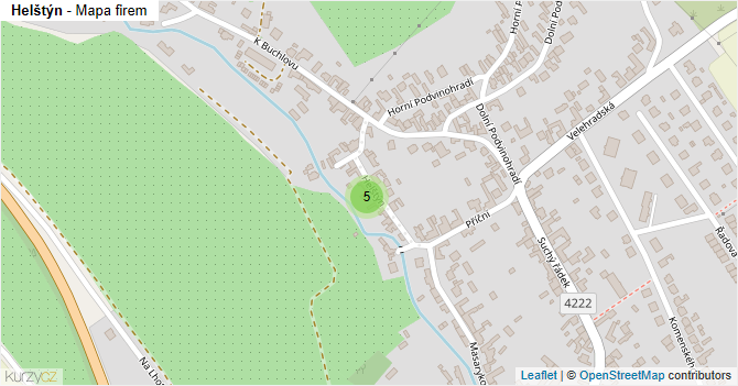 Helštýn - mapa firem