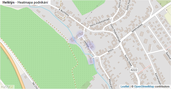 Helštýn - mapa podnikání