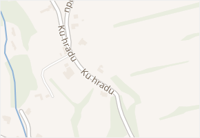 Ku hradu v obci Buchlovice - mapa ulice