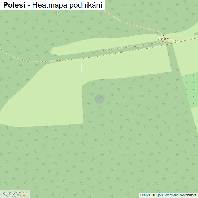 Mapa Polesí - Firmy v ulici.