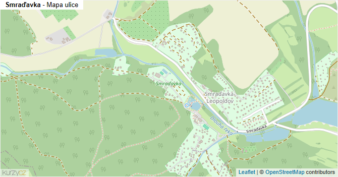 Smraďavka - mapa ulice