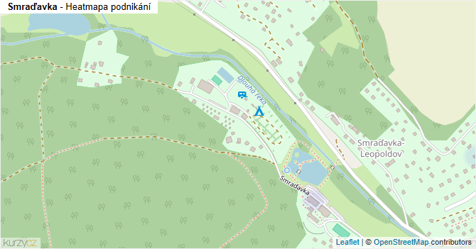 Smraďavka - mapa podnikání