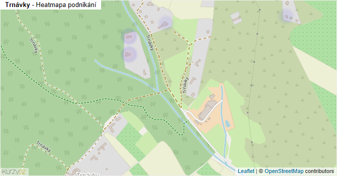 Trnávky - mapa podnikání