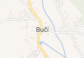 Bučí v obci Bučí - mapa části obce
