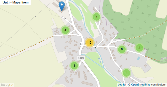 Bučí - mapa firem