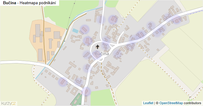 Bučina - mapa podnikání