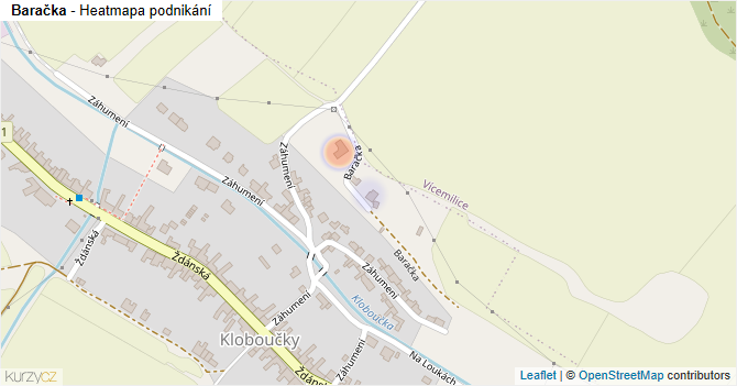Baračka - mapa podnikání