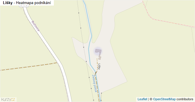 Lišky - mapa podnikání