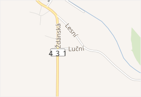 Luční v obci Bučovice - mapa ulice
