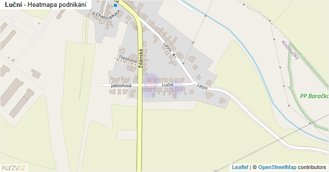 Luční - mapa podnikání