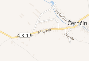 Májová v obci Bučovice - mapa ulice