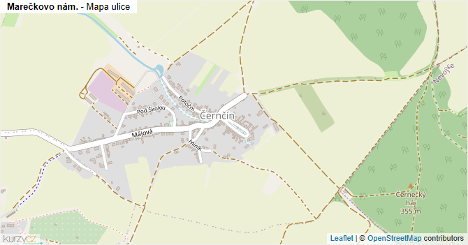 Marečkovo nám. - mapa ulice