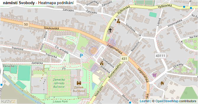 náměstí Svobody - mapa podnikání