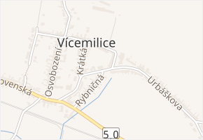 Rybničná v obci Bučovice - mapa ulice