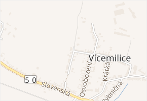 Slunná v obci Bučovice - mapa ulice