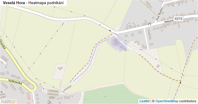 Veselá Hora - mapa podnikání
