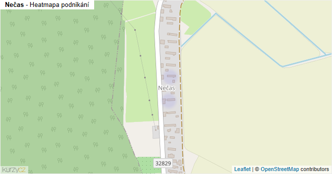 Nečas - mapa podnikání