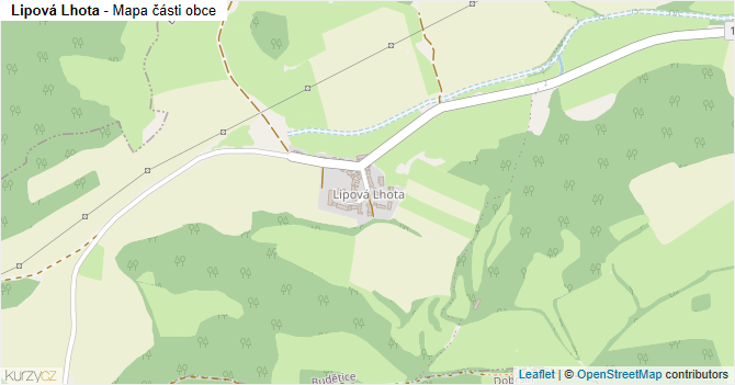 Lipová Lhota - mapa části obce