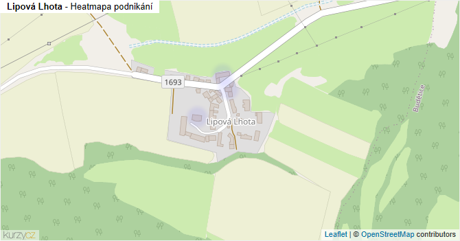 Lipová Lhota - mapa podnikání