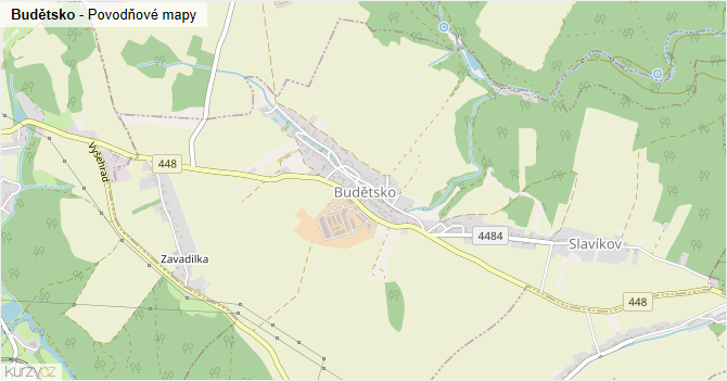 Budětsko - záplavové mapy stoleté vody