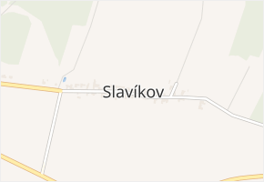 Slavíkov v obci Budětsko - mapa části obce