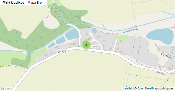 Malý Budíkov - mapa firem