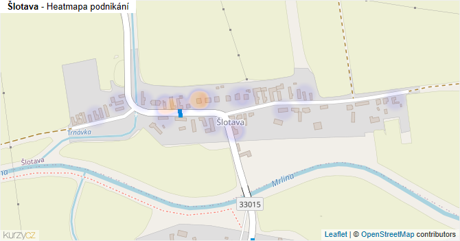 Šlotava - mapa podnikání