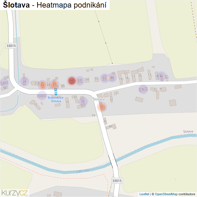 Mapa Šlotava - Firmy v části obce.